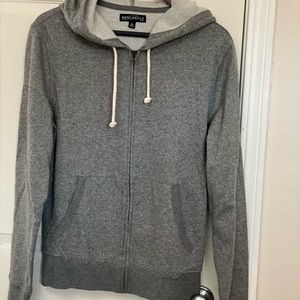 Brand new J Crew gray zip up